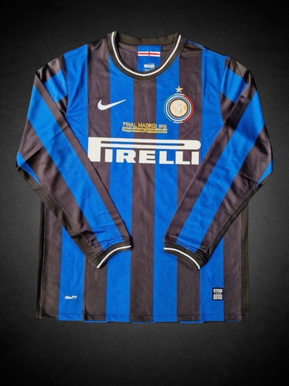 09/10 inter Milan home UCL final kit. Wesley Sneijder soccer football jersey.